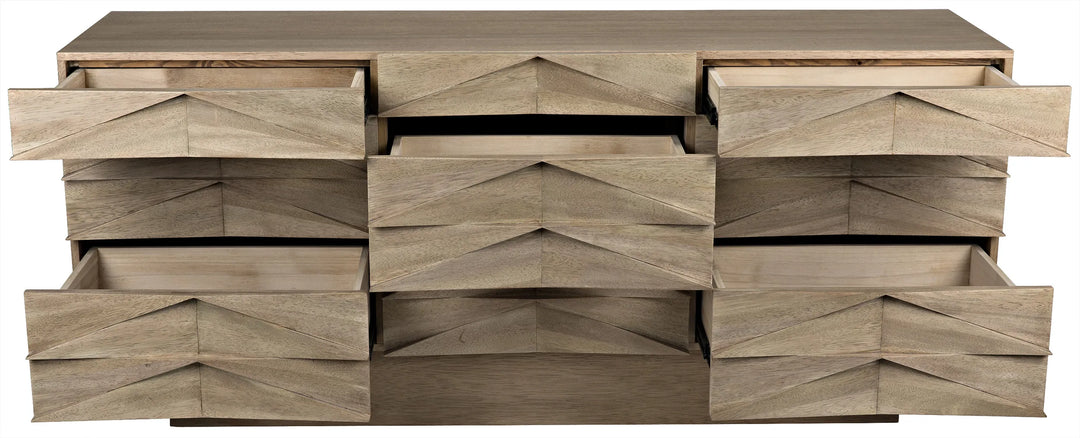 American Home Furniture | Noir - Drake Sideboard, Washed Walnut