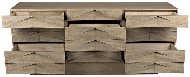 American Home Furniture | Noir - Drake Sideboard, Washed Walnut