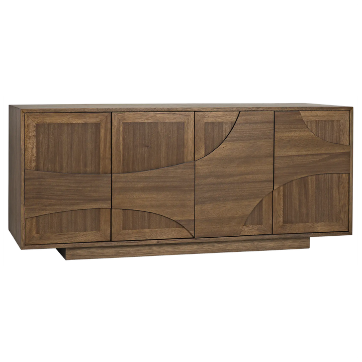 American Home Furniture | Noir - Collage Sideboard, Dark Walnut