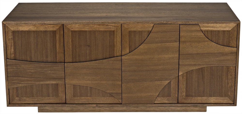 American Home Furniture | Noir - Collage Sideboard, Dark Walnut