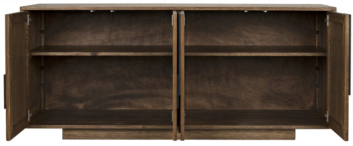 American Home Furniture | Noir - Collage Sideboard, Dark Walnut