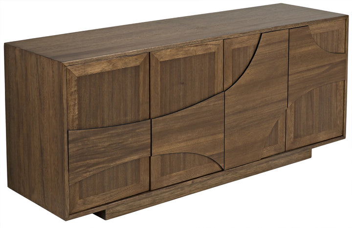 American Home Furniture | Noir - Collage Sideboard, Dark Walnut