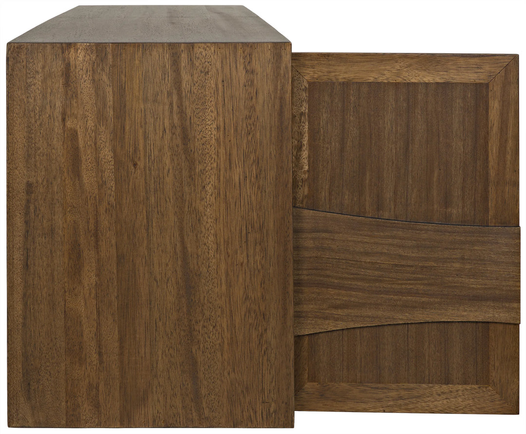 American Home Furniture | Noir - Collage Sideboard, Dark Walnut