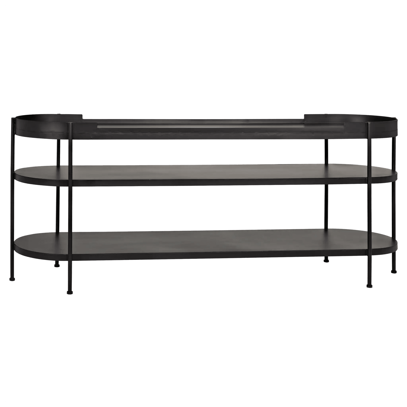 Noir Cassio Console, Black Steel CONSOLE TABLES