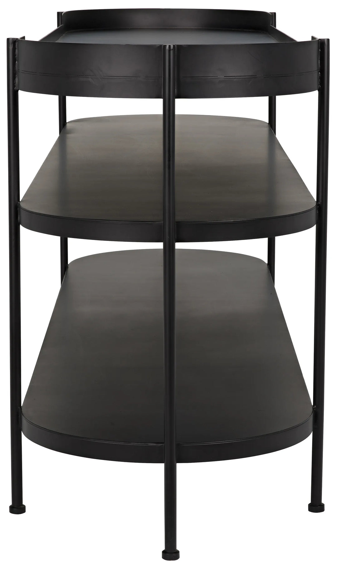 American Home Furniture | Noir - Cassio Console, Black Steel