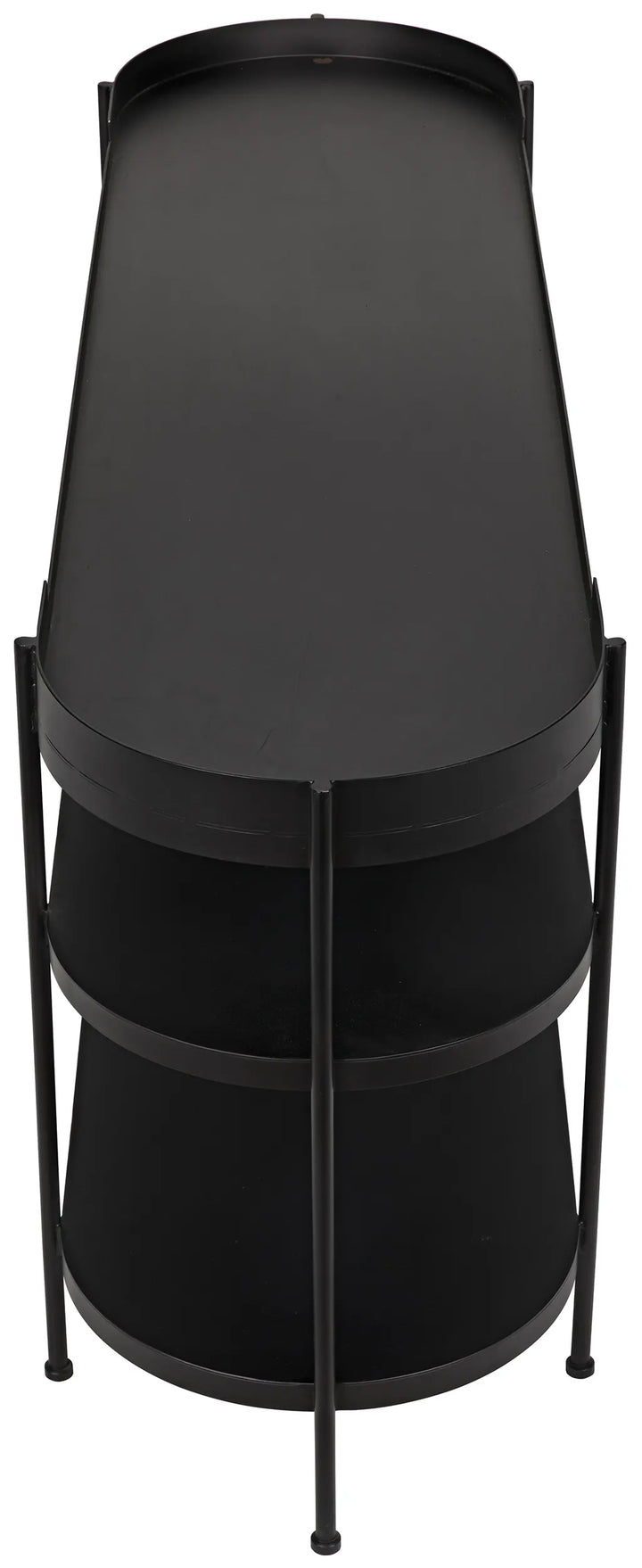 American Home Furniture | Noir - Cassio Console, Black Steel