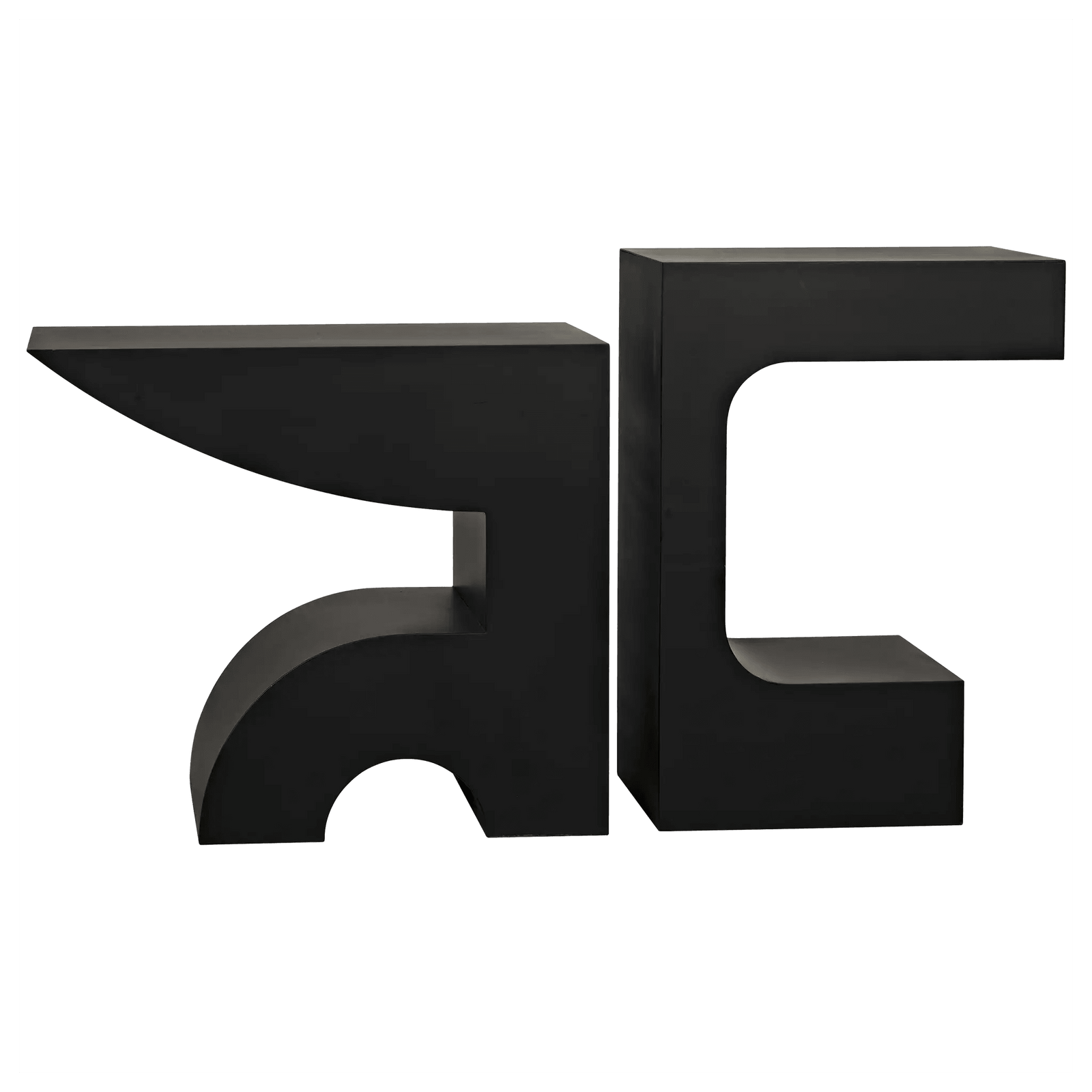 Noir Shiba Console, Black Steel CONSOLE TABLES