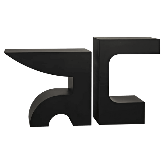 Noir Shiba Console, Black Steel CONSOLE TABLES