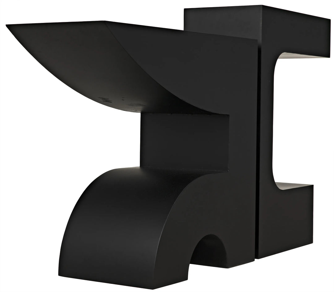 American Home Furniture | Noir - Shiba Console, Black Steel