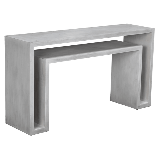 Noir Caine Console, White Wash CONSOLE TABLES