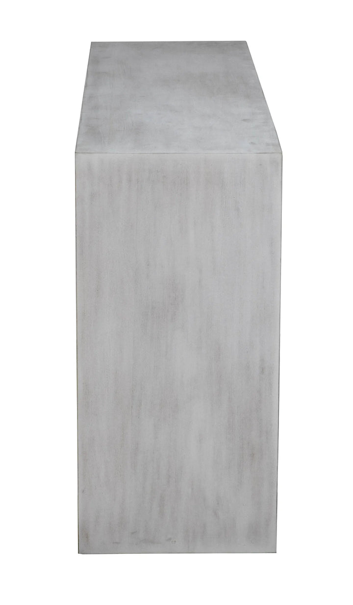 American Home Furniture | Noir - Caine Console, White Wash