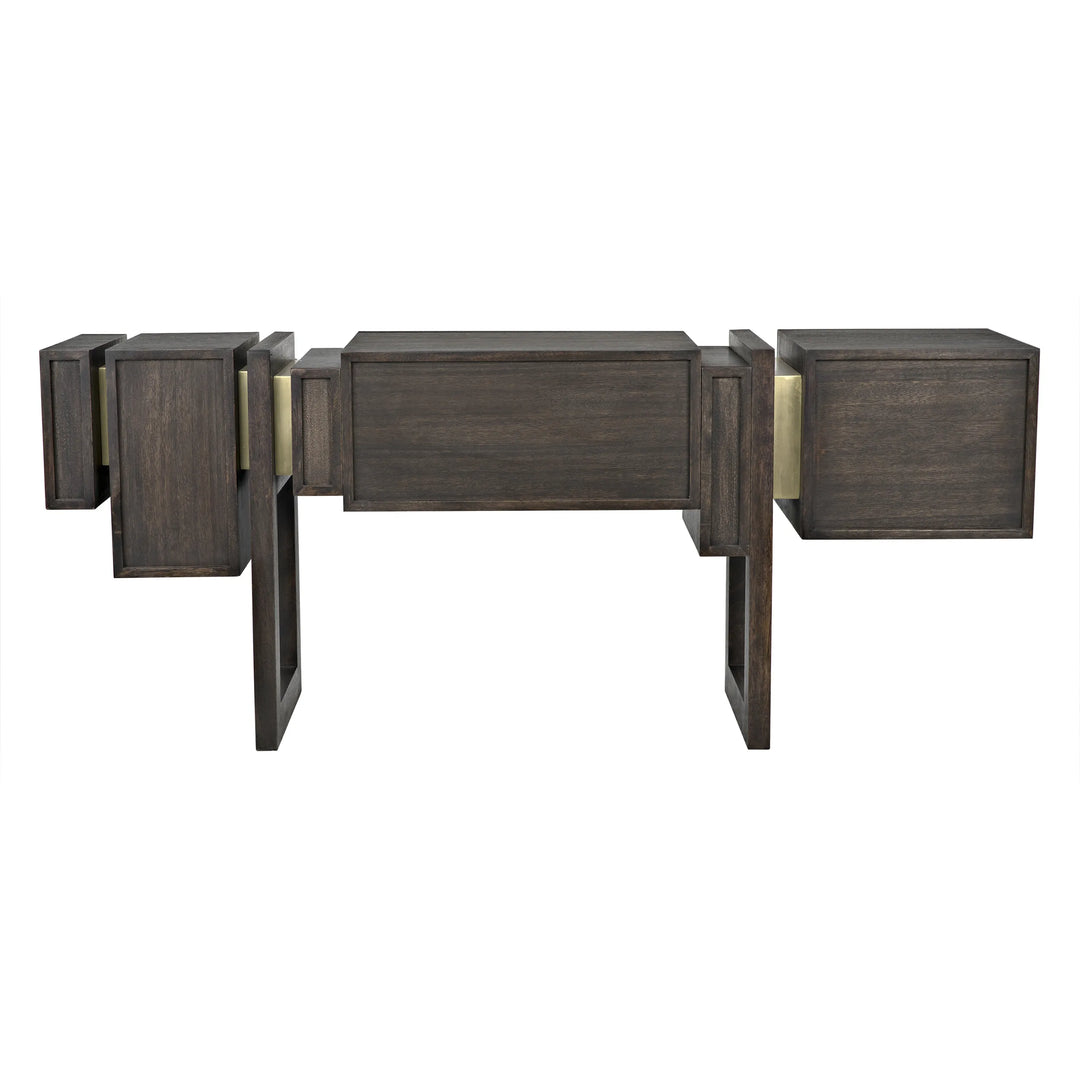 American Home Furniture | Noir - Midlake Sideboard, Ebony Walnut