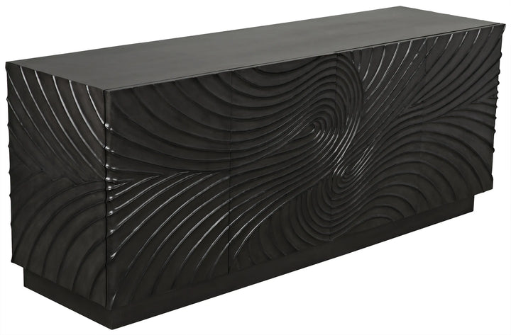 American Home Furniture | Noir - Cavalier Sideboard, Pale