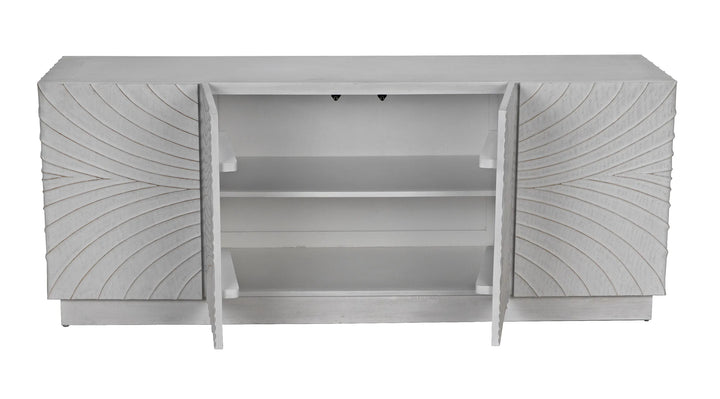 American Home Furniture | Noir - Cavalier Sideboard, White Wash