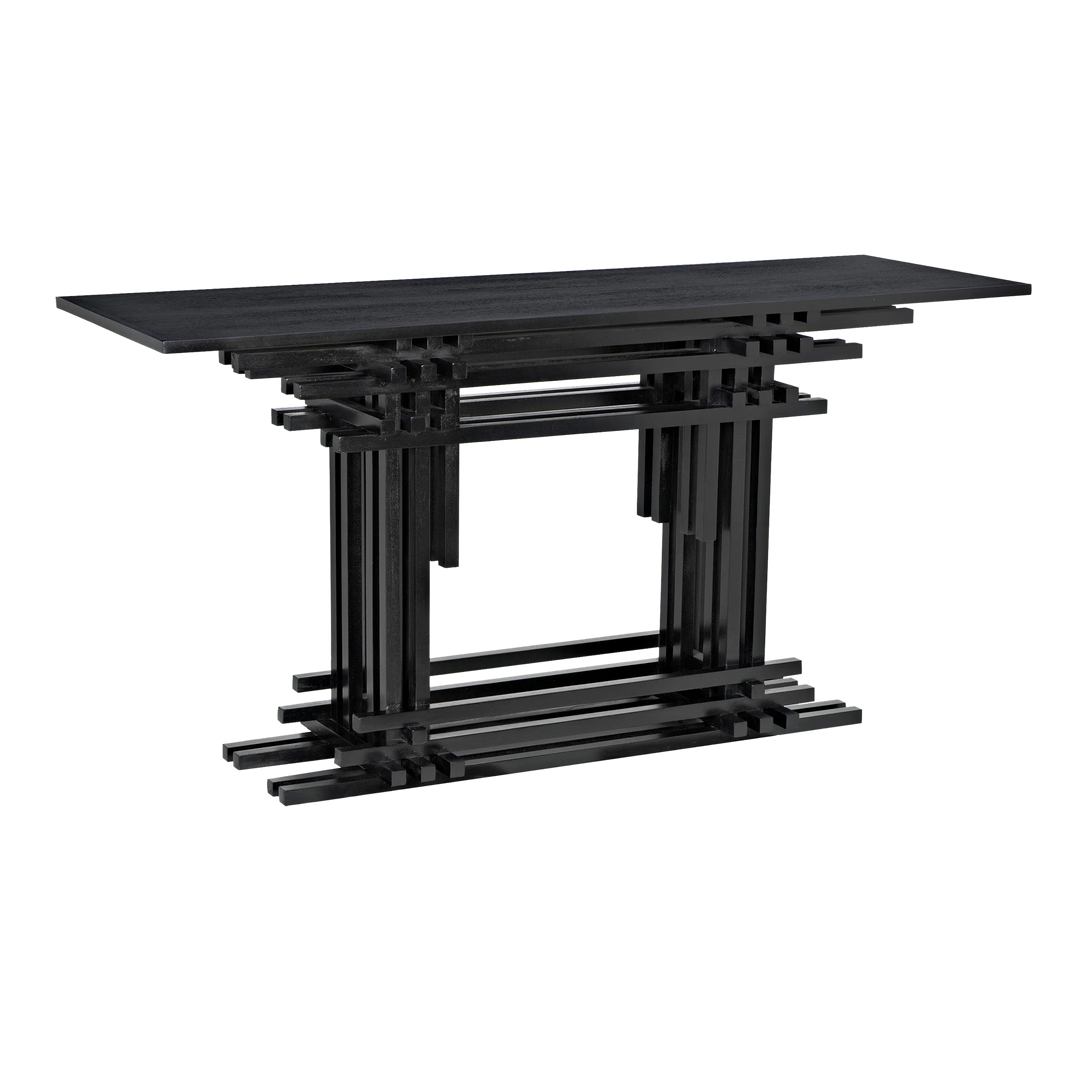 American Home Furniture | Noir - Loyd Console, Hand Rubbed Black