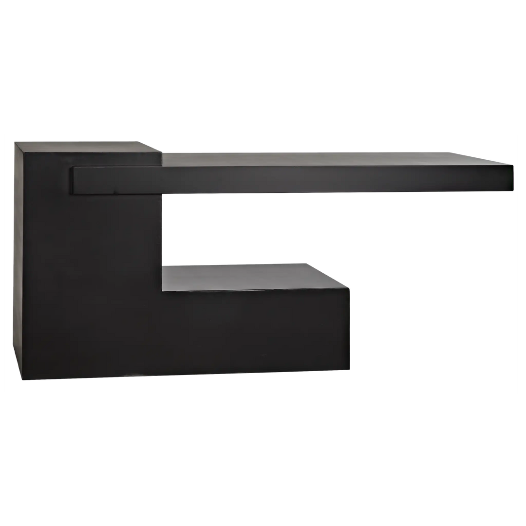 American Home Furniture | Noir - Impendeo Console, Black Steel