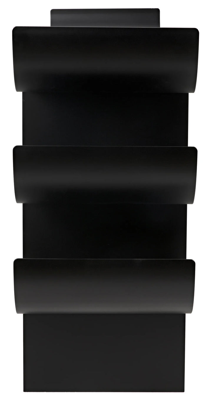 American Home Furniture | Noir - Kyoto Console, Black Steel