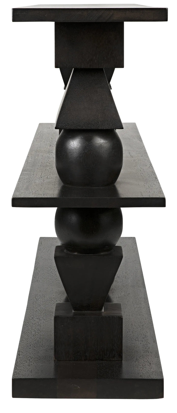 American Home Furniture | Noir - Lyra Console, Ebony Walnut