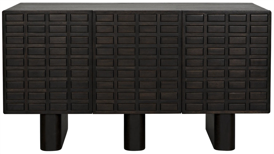 American Home Furniture | Noir - Vega Sideboard, Ebony Walnut