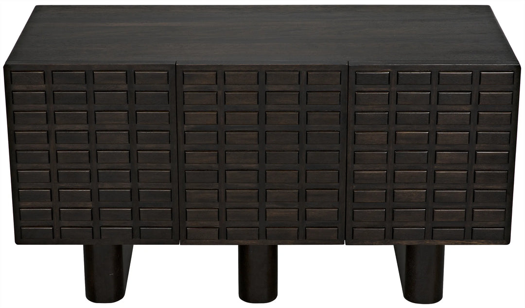 American Home Furniture | Noir - Vega Sideboard, Ebony Walnut