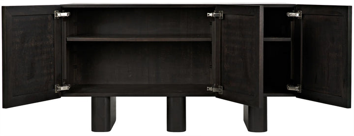 American Home Furniture | Noir - Vega Sideboard, Ebony Walnut