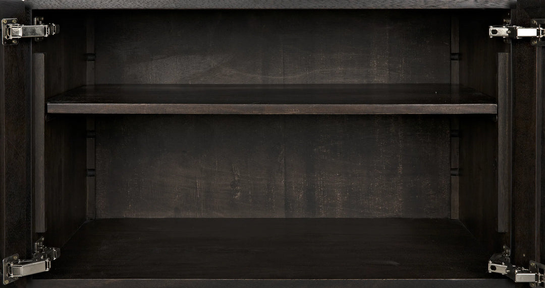 American Home Furniture | Noir - Vega Sideboard, Ebony Walnut