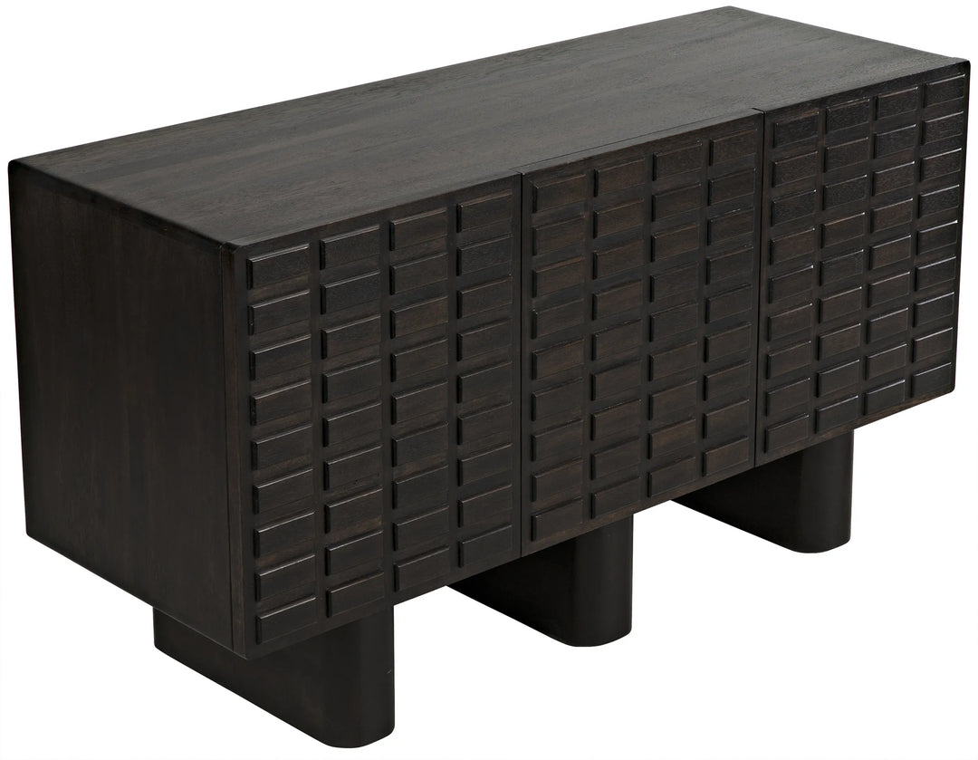 American Home Furniture | Noir - Vega Sideboard, Ebony Walnut