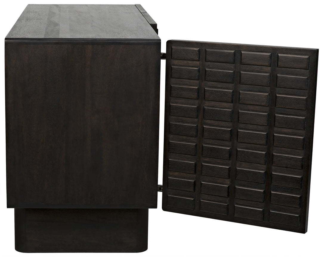 American Home Furniture | Noir - Vega Sideboard, Ebony Walnut