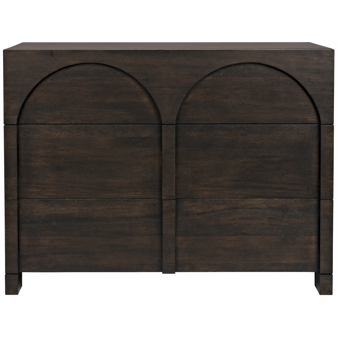 American Home Furniture | Noir - Verne Sideboard, Ebony Walnut