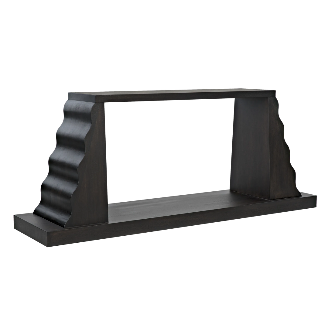 American Home Furniture | Noir - Aurora Console, Ebony Walnut