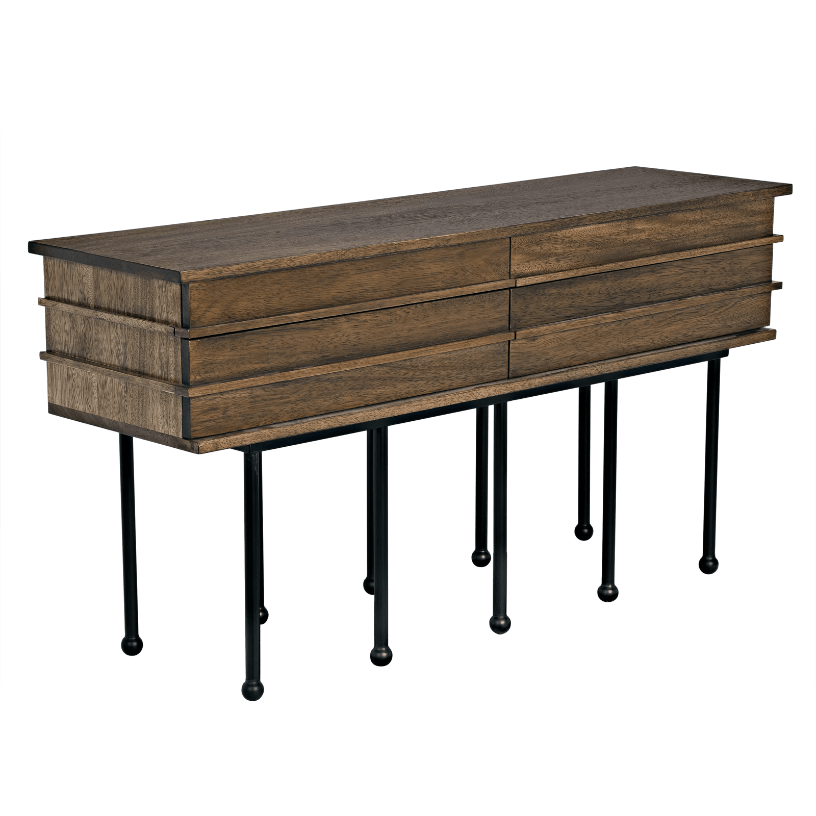 Noir Oliver Console, Dark Walnut CONSOLE TABLES
