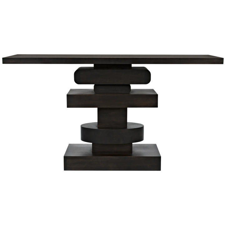 American Home Furniture | Noir - Solange Console, Ebony Walnut