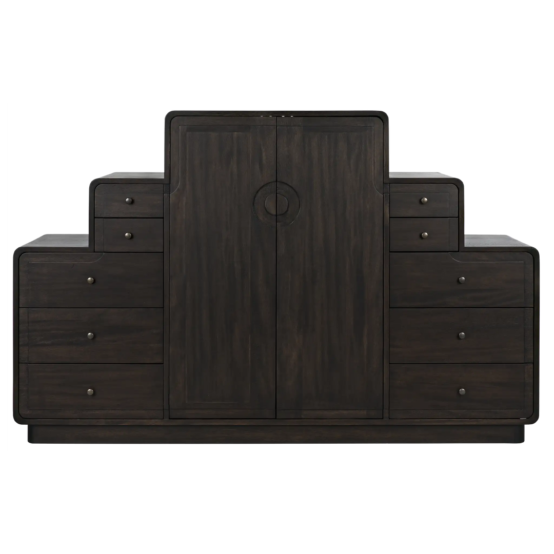 American Home Furniture | Noir - Nova Sideboard, Ebony Walnut