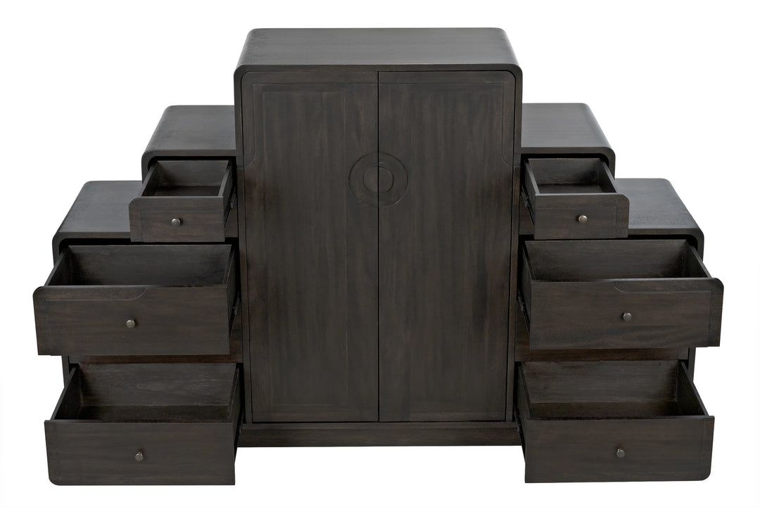 American Home Furniture | Noir - Nova Sideboard, Ebony Walnut