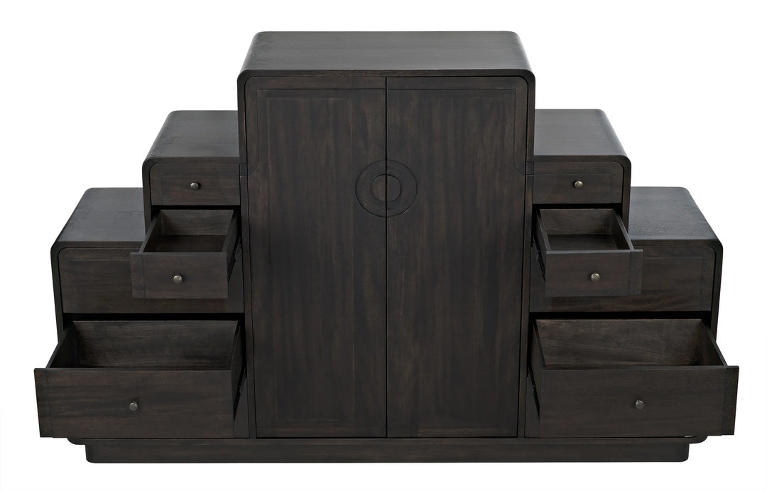 American Home Furniture | Noir - Nova Sideboard, Ebony Walnut