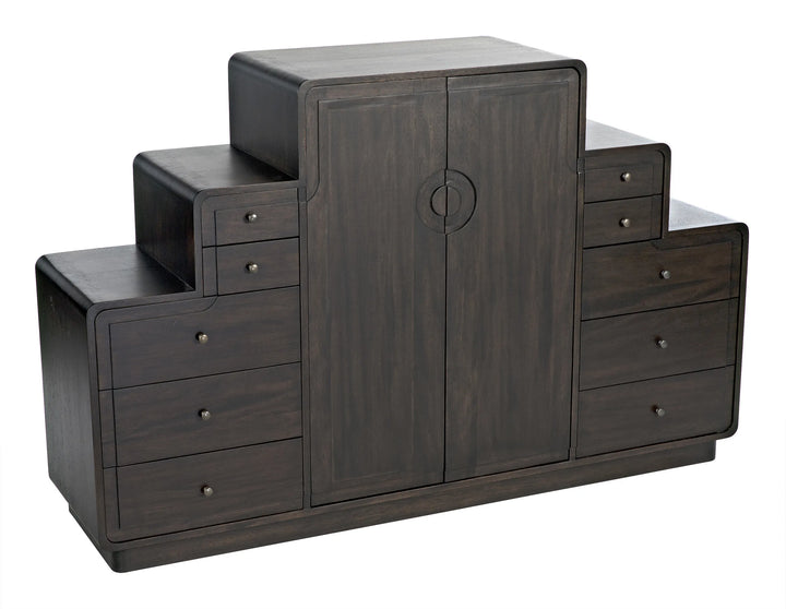 American Home Furniture | Noir - Nova Sideboard, Ebony Walnut