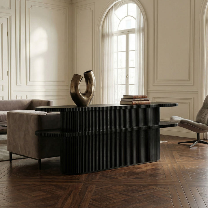 Noir - Parker Console, Hand Rubbed Black - GCON360HB