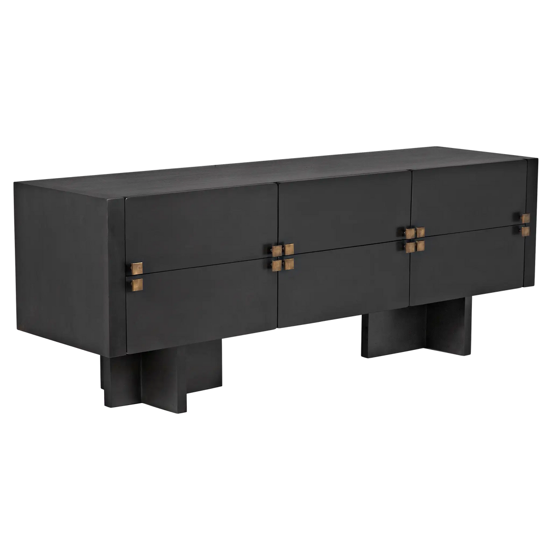 American Home Furniture | Noir - Amidala Sideboard, Two-Tone Pale