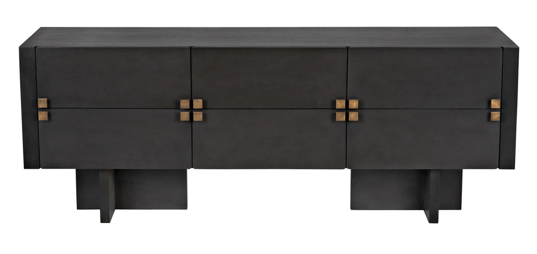 American Home Furniture | Noir - Amidala Sideboard, Two-Tone Pale