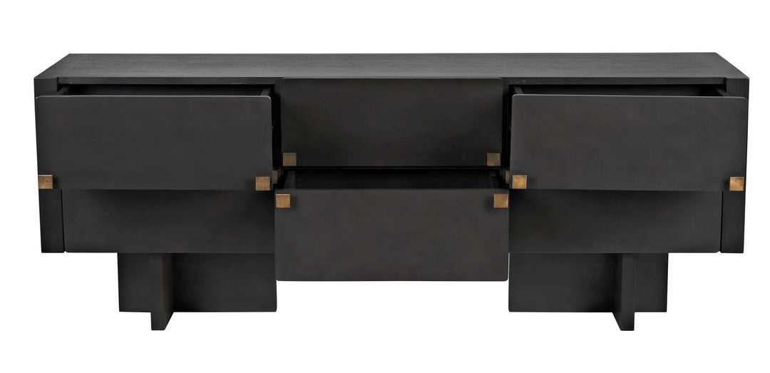 American Home Furniture | Noir - Amidala Sideboard, Two-Tone Pale