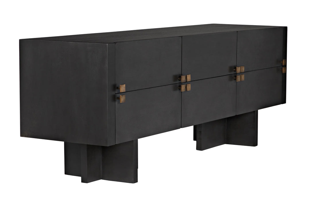 American Home Furniture | Noir - Amidala Sideboard, Two-Tone Pale