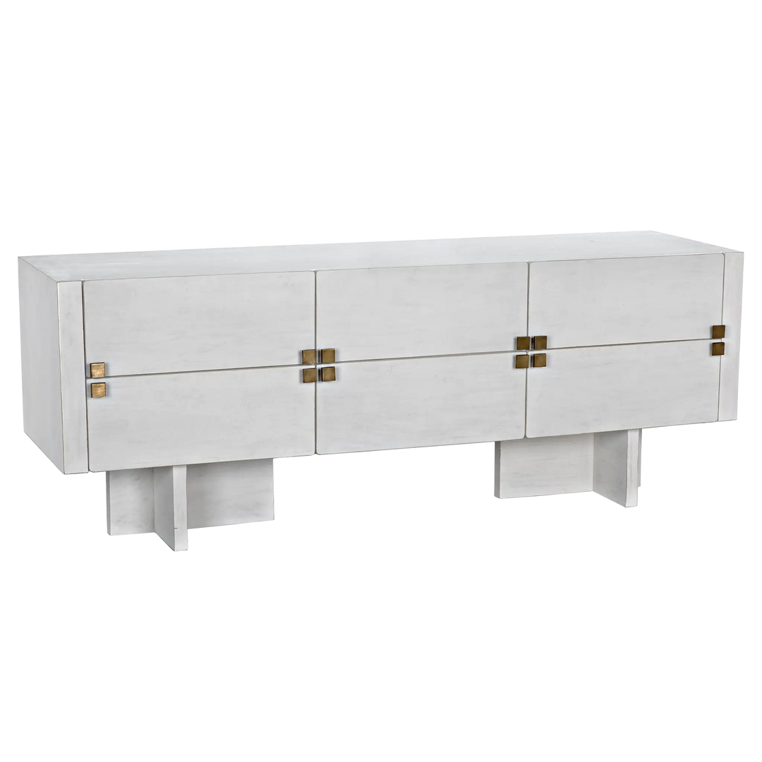 American Home Furniture | Noir - Amidala Sideboard, White Wash