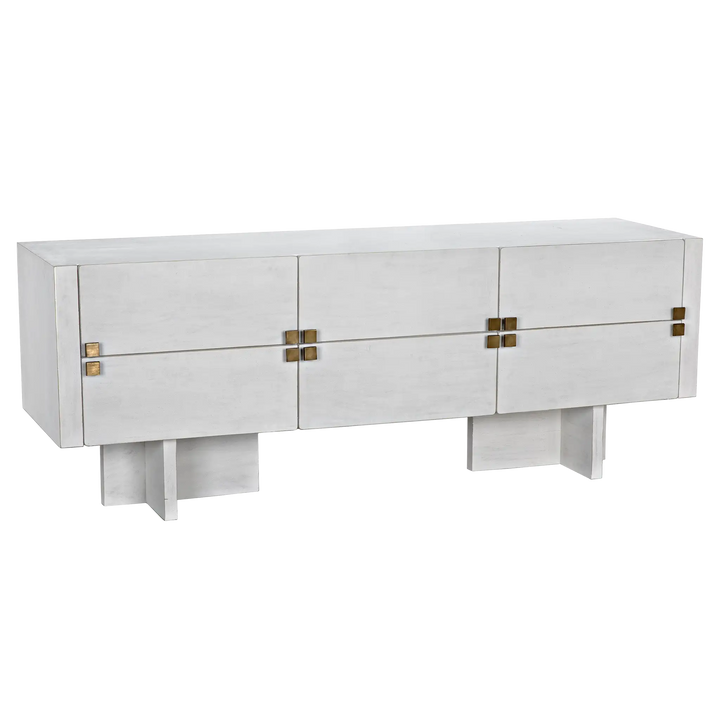 American Home Furniture | Noir - Amidala Sideboard, White Wash