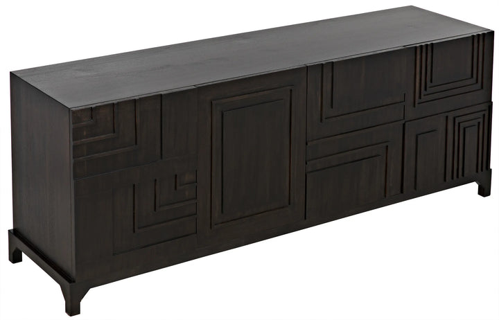 American Home Furniture | Noir - Holden Sideboard, Ebony Walnut