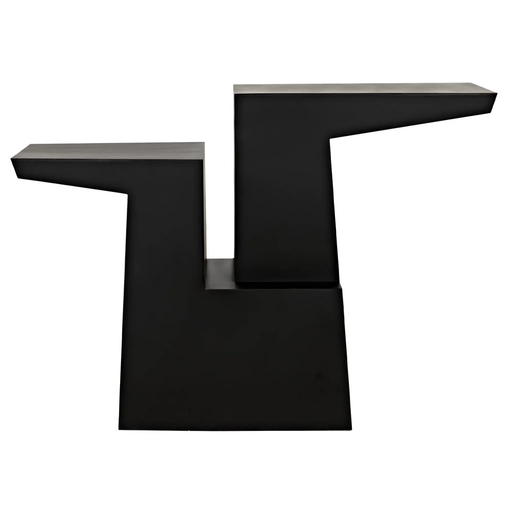 American Home Furniture | Noir - Jazz Console, Black Steel