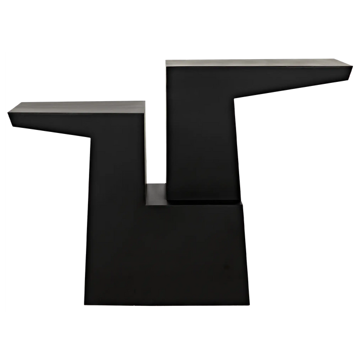 American Home Furniture | Noir - Jazz Console, Black Steel