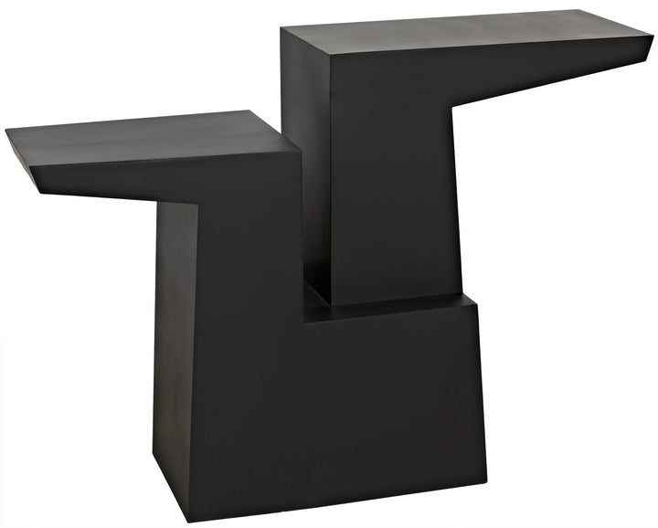 American Home Furniture | Noir - Jazz Console, Black Steel