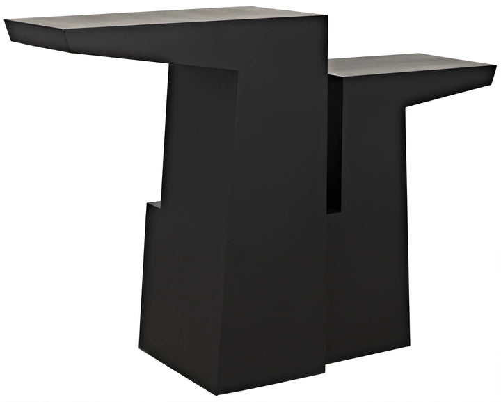 American Home Furniture | Noir - Jazz Console, Black Steel