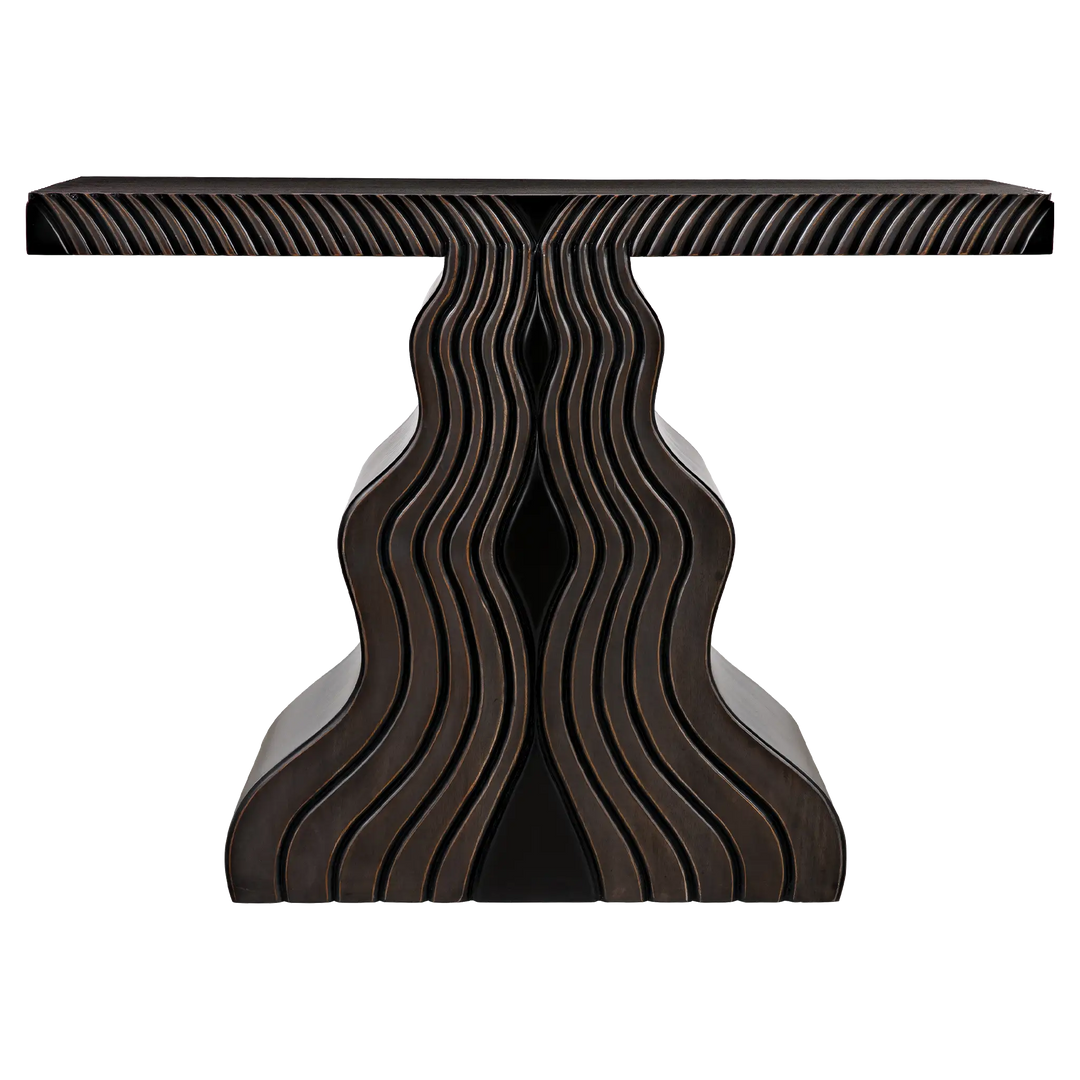 American Home Furniture | Noir - Ray Console, Pale