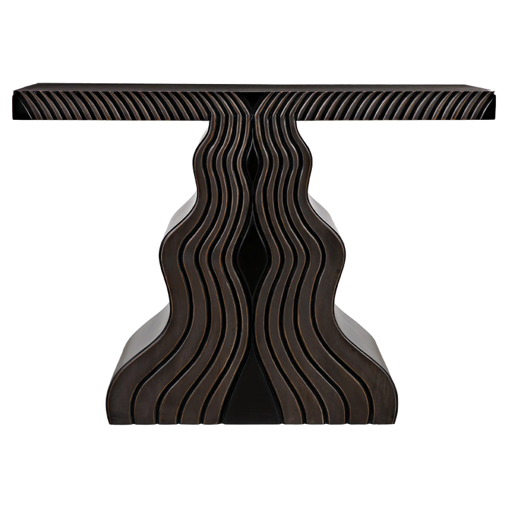 American Home Furniture | Noir - Ray Console, Pale